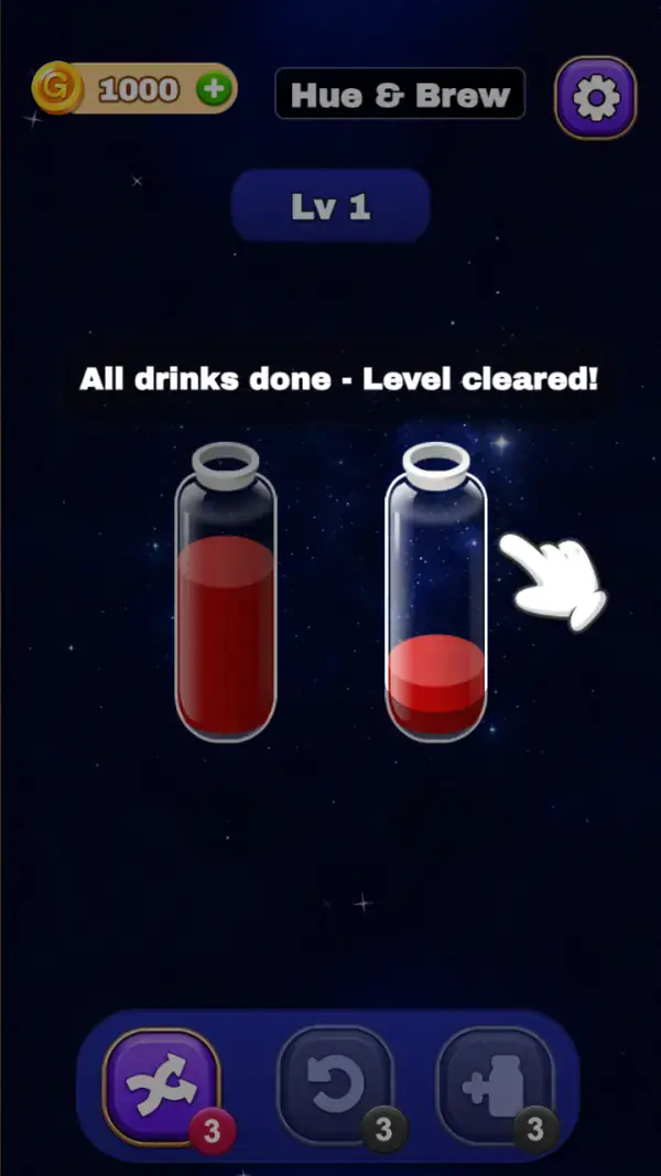 Puzzle: Water Sort gameplay screenshot